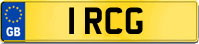 1 RCG private numberplate